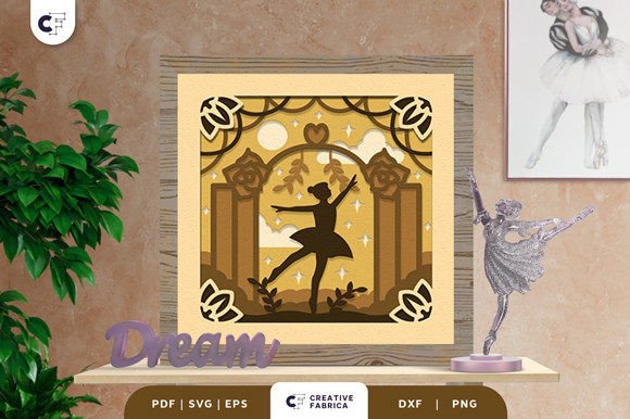 Ballerina Dance 3D Light Box Paper Cut Review