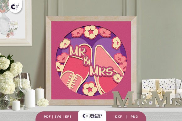 Bride and Groom Shoes 3D Shadow Box Review