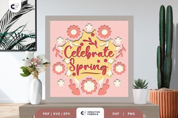 Celebrate Spring 3D Shadow Box Paper Cut Review