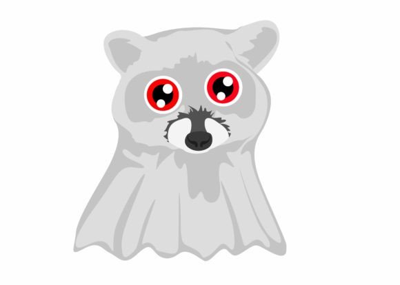 Cute Ghost Raccoon Svg Review for Embroidery