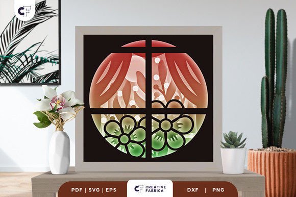 Floral Window 3D Shadow Box Paper Cut Review