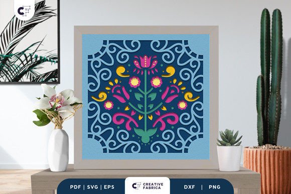 Folk Art Flower 3D Shadow Box Review