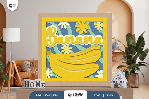 Groovy Banana 3D Shadow Box Paper Cut Review