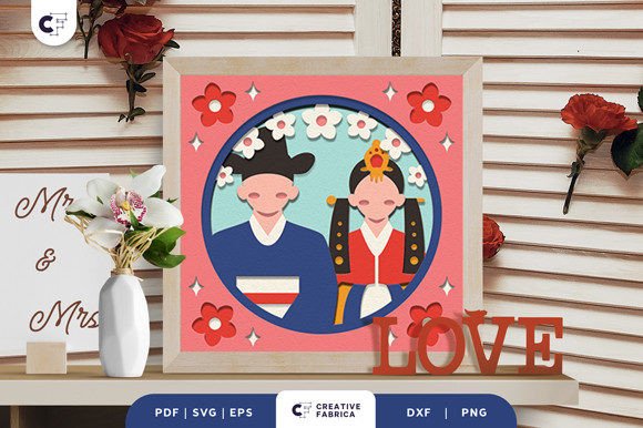 Korean Traditional Wedding 3D Shadow Box Review