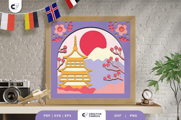 Mount Fuji with Pagoda 3D Paper Cut Review