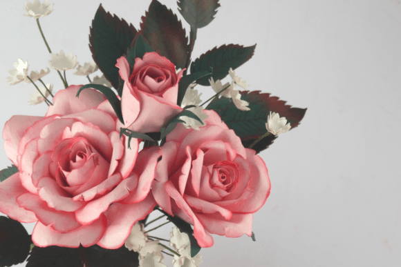 Paper Flower Rose, Rose Bud Leaves Stem Review